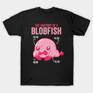 The Anatomy Of Blobfish Cute Blobfish T-Shirt